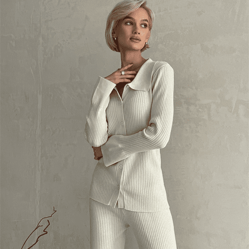 Conjunto Canelado Adora