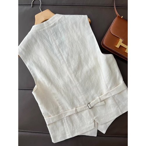Conjunto de chaleco y pantalón de lino Klah